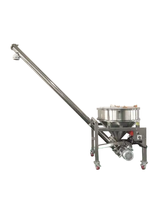 威海螺旋上料機-化工食品行業高效螺旋提升機自動化輸送解決方案